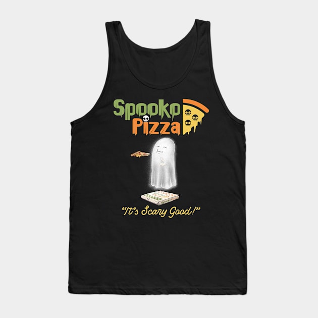 Spoke Pizza Stacked Logo Tank Top by AJIllustrates